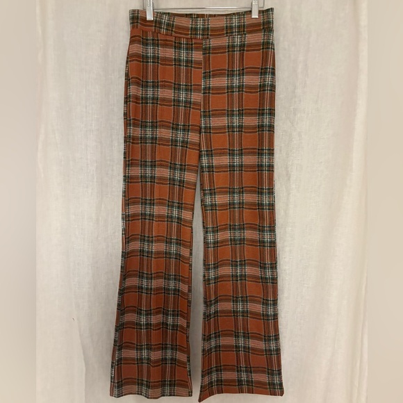 Free People Plaid Float On Pant - Picture 2 of 5